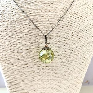 Collier "Cristalline" jaune